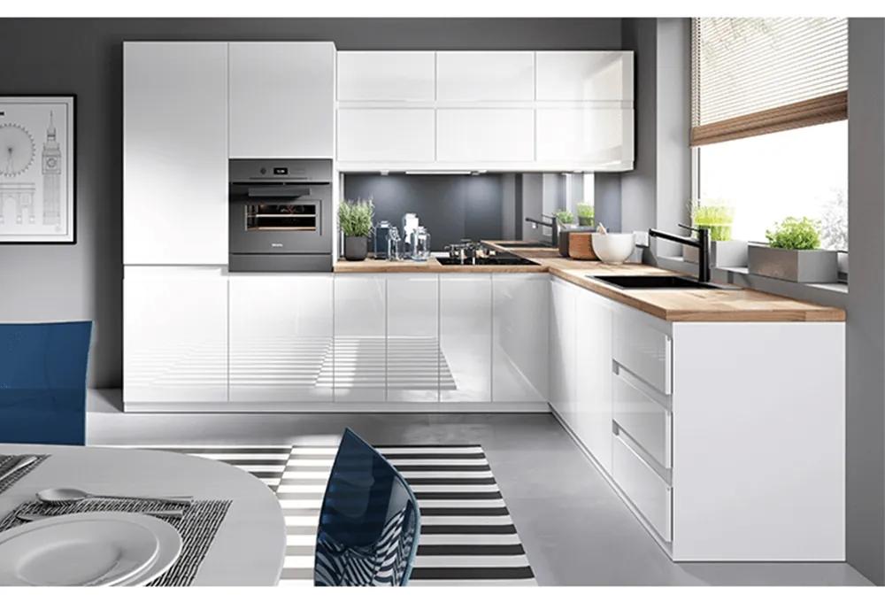 Horná kuchynská skrinka G601F Aurellia (biela + sivý lesk) (L). Vlastná spoľahlivá doprava až k Vám domov. 1015808