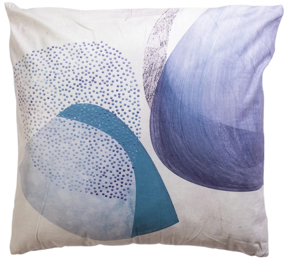 Dekoračná obliečka 45x45cm Jewell Bielo modrá TiaHome