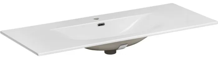 Závěsná skříňka Ocean Sky se zápustným umyvadlem 120 cm dub olejovaný/béžová