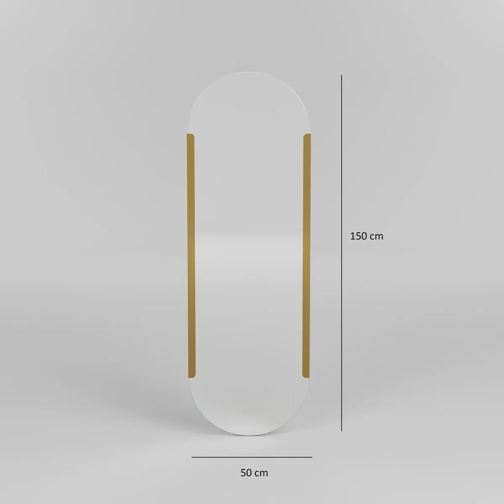 Zrkadlo Caprice Gold 50 x 150 cm
