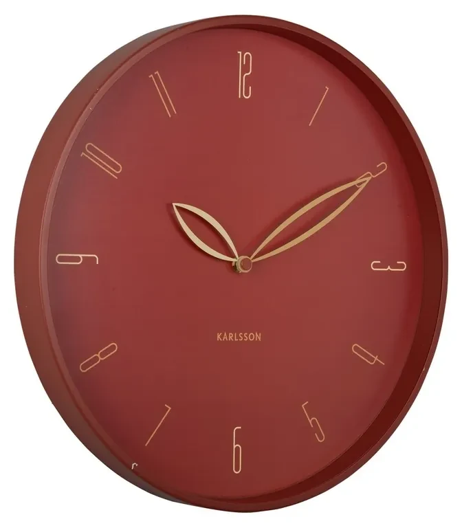 Karlsson 6012RD dizajnové nástenné hodiny červená, pr. 40 cm