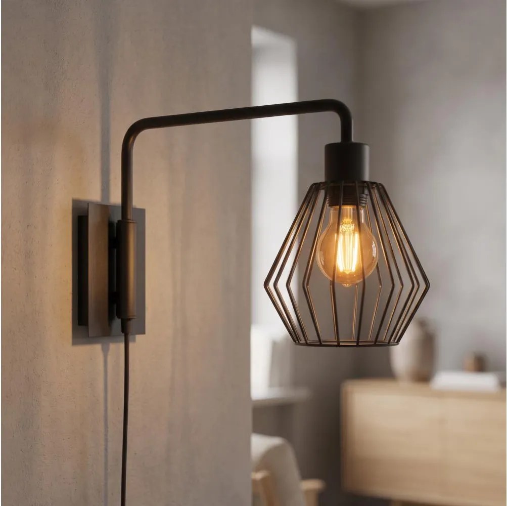 Eglo 99349 - Nástenné svietidlo TABILLANO 1xE27/40W/230V
