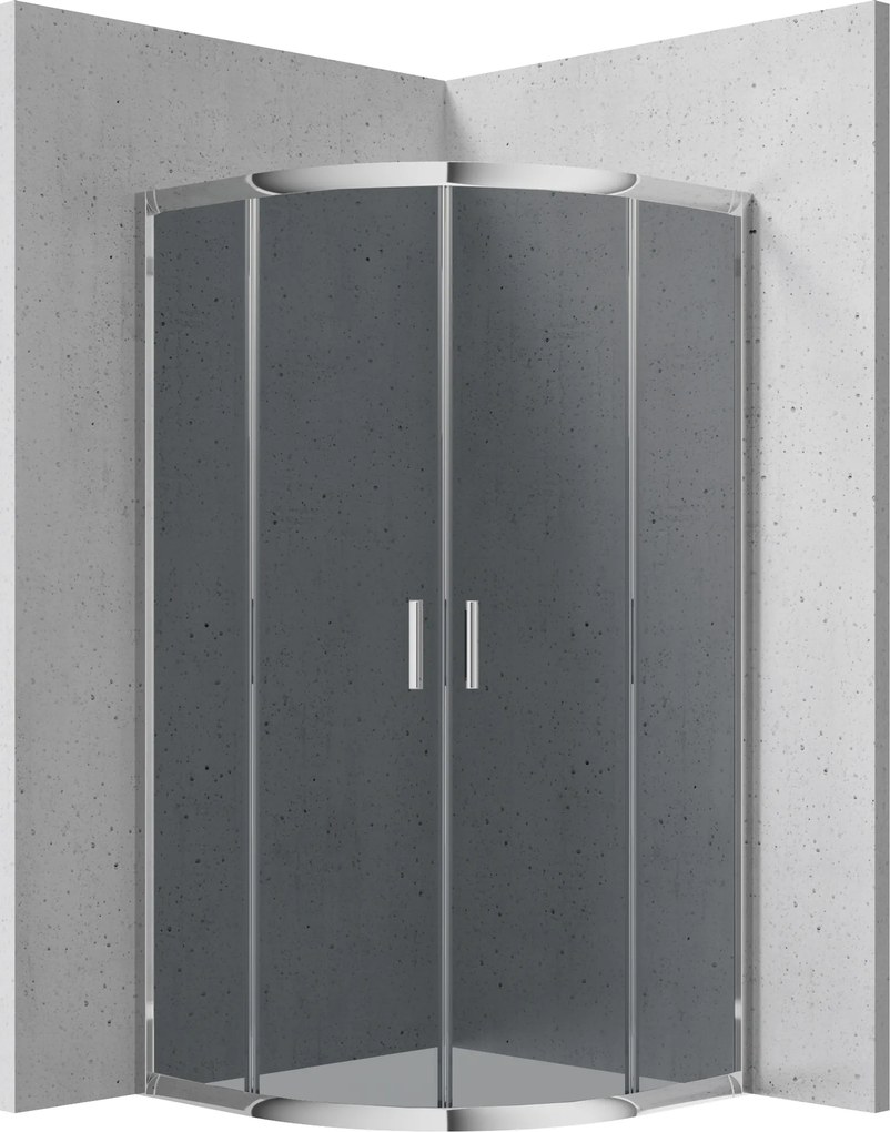 Deante Štvrťkruhový sprchový kút Funkia 80x80 cm - KYP 452K - bez vaničky