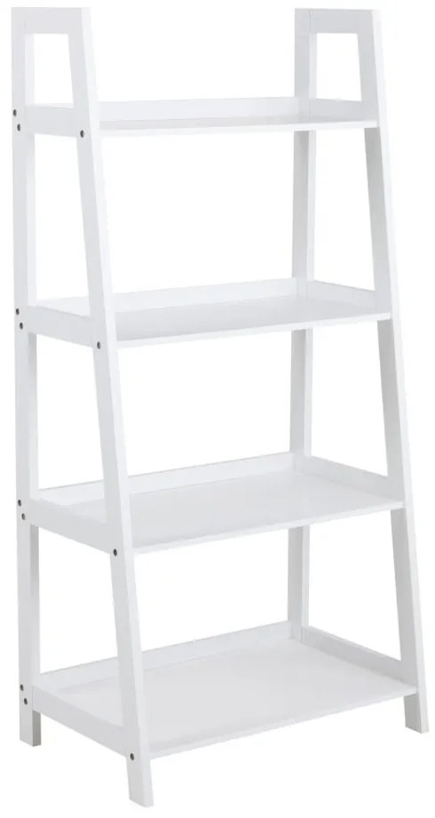 Biely štvorposchodový regál Actona Wally