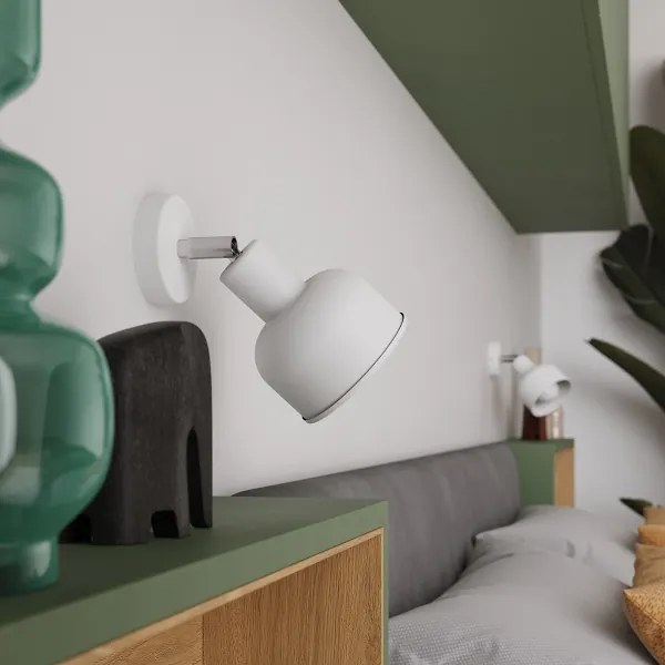 Sollux SL.1313 - Nástenné bodové svietidlo ELBA 1xE27/15W/230V biela