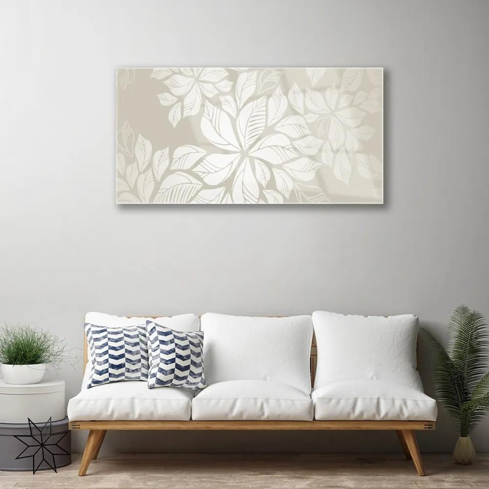 Obraz na akrylátovom skle Kvety rastlina umenie 100x50 cm