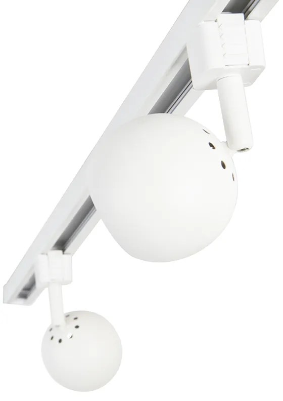 Inteligentný 1-fázový koľajnicový systém vrátane 5 Wifi GU10 bielych - Gissi