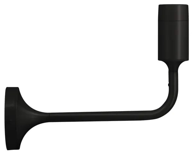 Čierne kovové nástenné svietidlo bez tienidla Santé – UMAGE