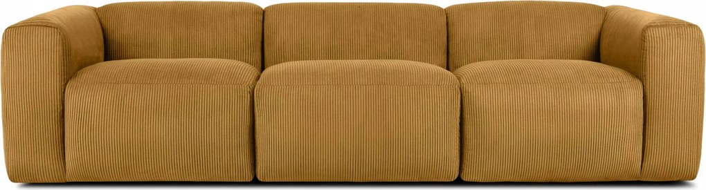 Trojmiestna modulárna pohovka Konsimo Buffo žltá