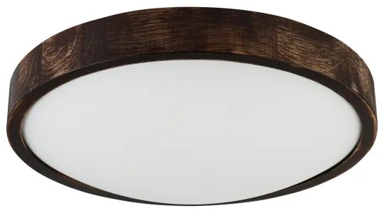 Brilagi - LED stropné svietidlo CARVALHO SLIM SMOKEY LED/36W/230V dub, priemer 37,5 cm