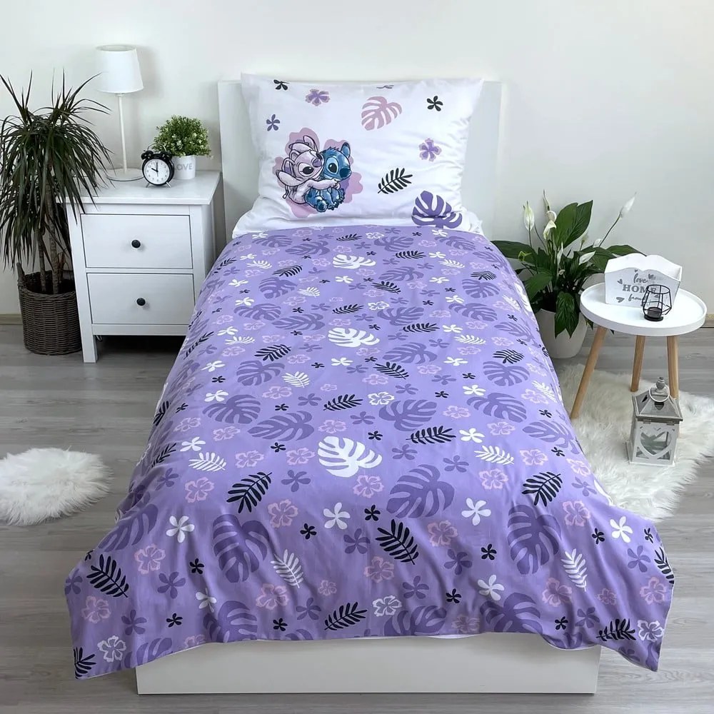 Bavlnené detské obliečky na jednolôžko 140x200 cm Lilo and Stitch - Jerry Fabrics
