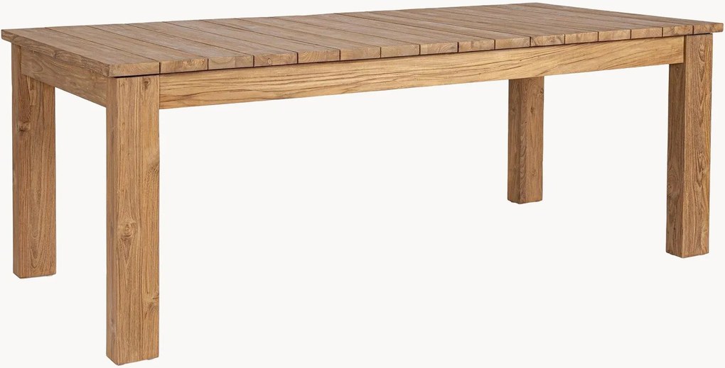 Rozkladací záhradný stôl z tíkového dreva Zorritos, 220 - 300 × 100 cm
