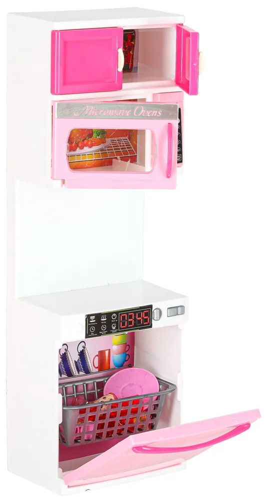 KIK Kuchyňský nábytok pre bábiky, 4 moduly, s LED a zvukmi