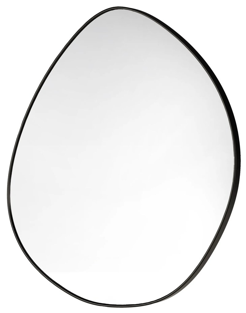 Dekorativní nástěnné zrcadlo Alonzo 64x60 cm černé