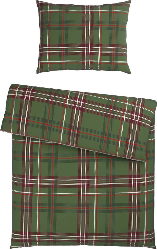 XXXLutz POSTEĽNÁ BIELIZEŇ, renforcé, zelená, červená, biela, 140/200 cm MISTRAL - Obliečky & plachty - 003591058001