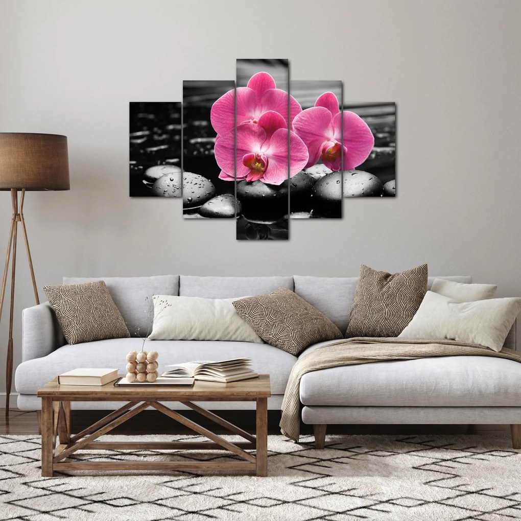 Obraz - Ružové orchidey (150x105 cm)