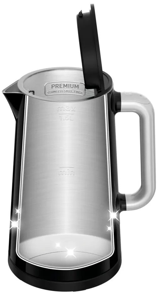Čierna rýchlovarná kanvica 1,7 l KO851830 – Tefal