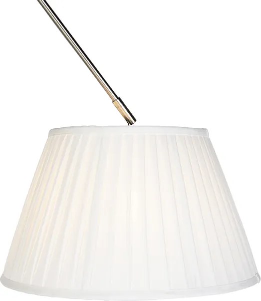 Osvetlenie na záves s pleteným tienidlom krémovej farby 35 cm - Blitz