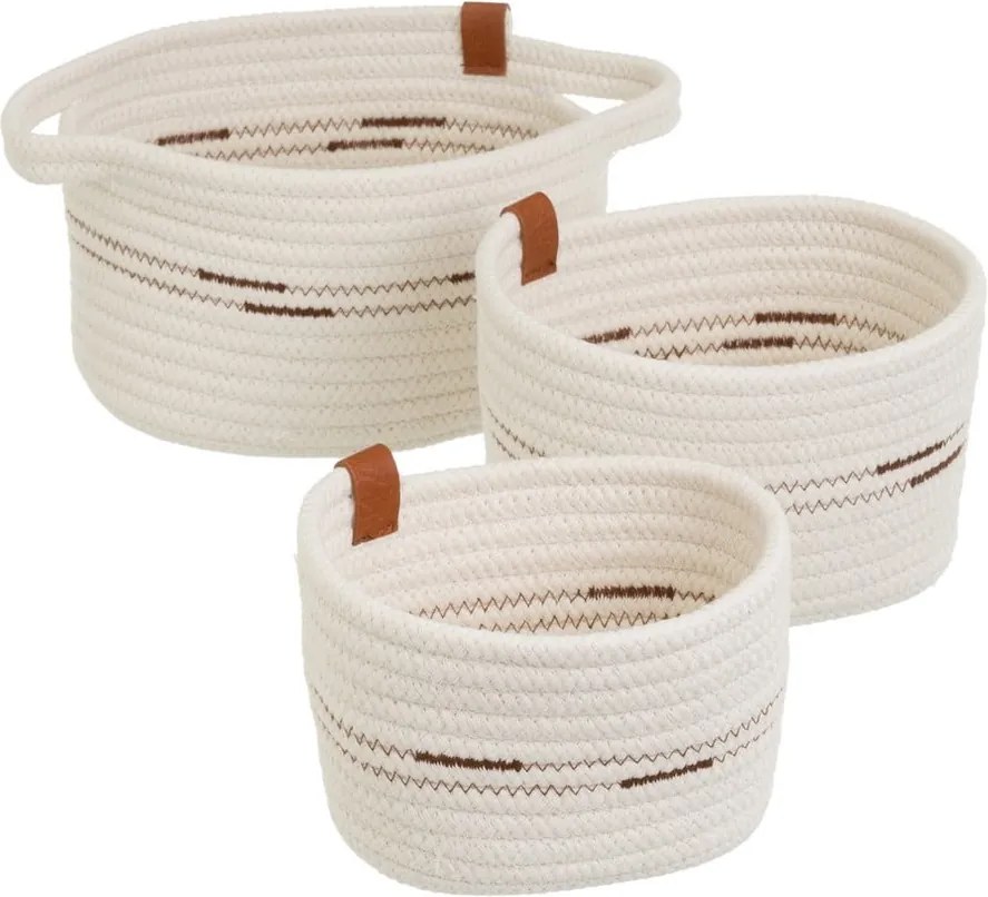 Látkové košíky v súprave 3 ks 30x18x14 cm – Casa Selección