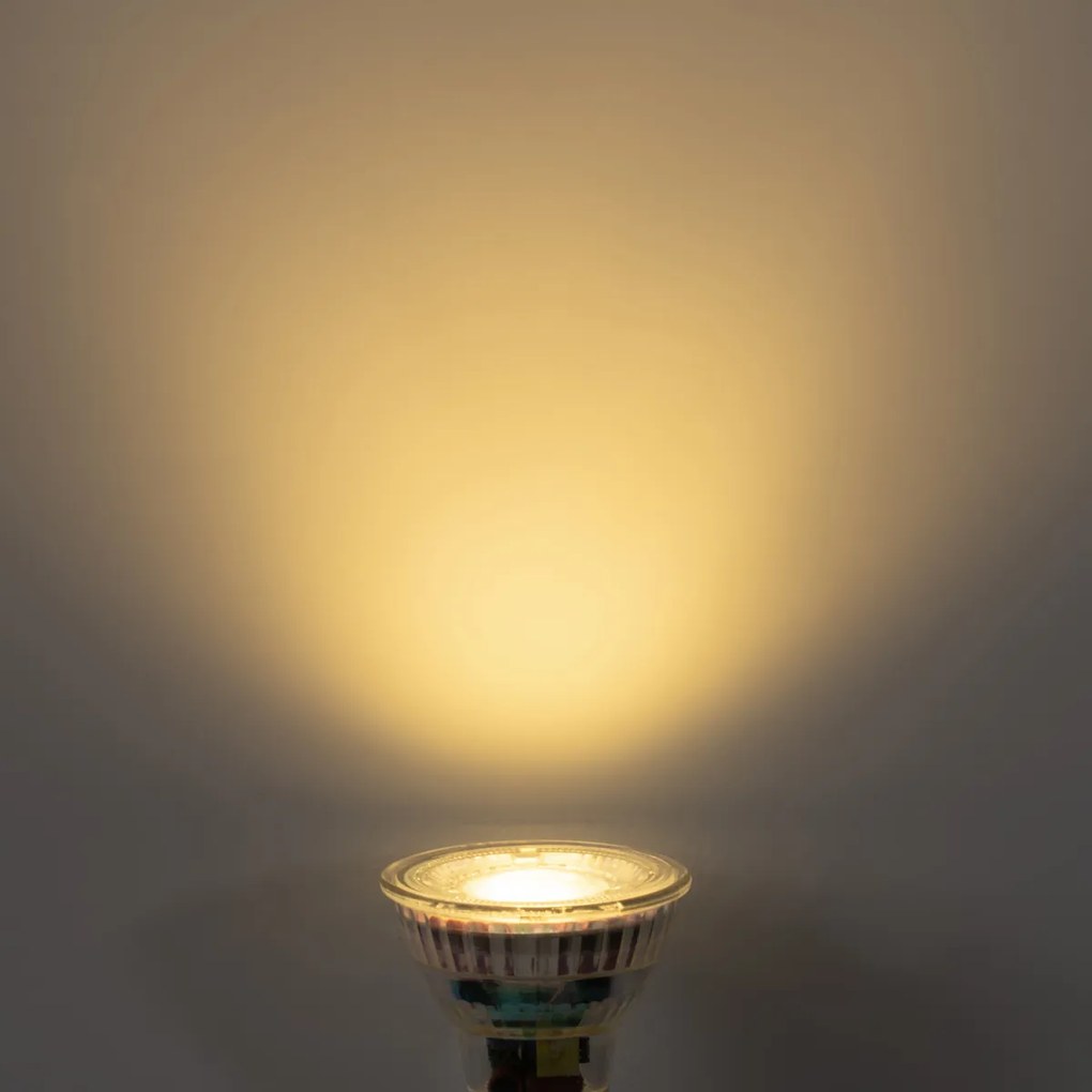 Sada 5 GU10 50mm stmievateľných čírych LED žiaroviek 2,5W 450 lm 2700K