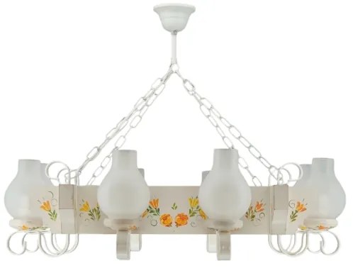 Brilagi - Luster na reťazi QUEEN 8xE14/40W/230V buk/krémová