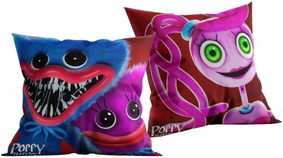 Obojstranný vankúš Poppy Playtime - 40 x 40 cm