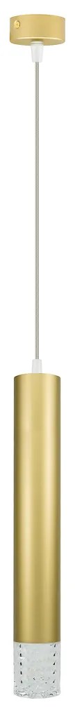 Závesné svietidlo Tubi, 1x zlaté kovové tienidlo, g