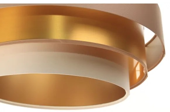 Luster na lanku TRINITI 1xE27/60W/230V béžová/zlatá