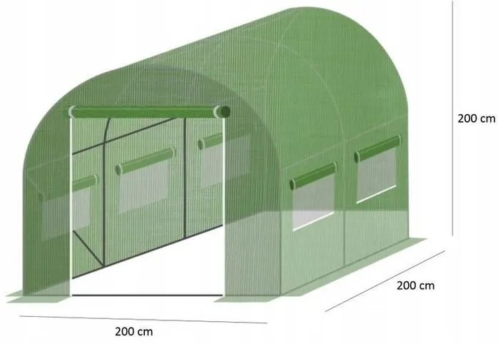 Záhradný fóliovník 2m x 2m x 2m GARDEN LINE - TUN5545