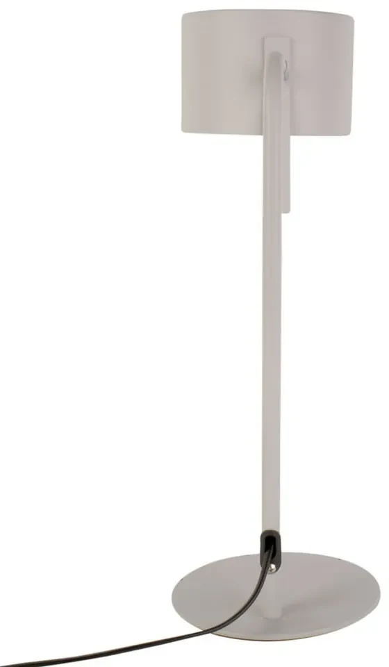 Sivá stolová lampa Leitmotiv Shell, výška 45 cm