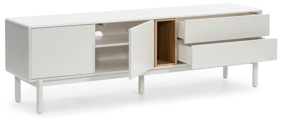 Krémovobiely TV stolík 180x56x40 cm Corvo – Teulat