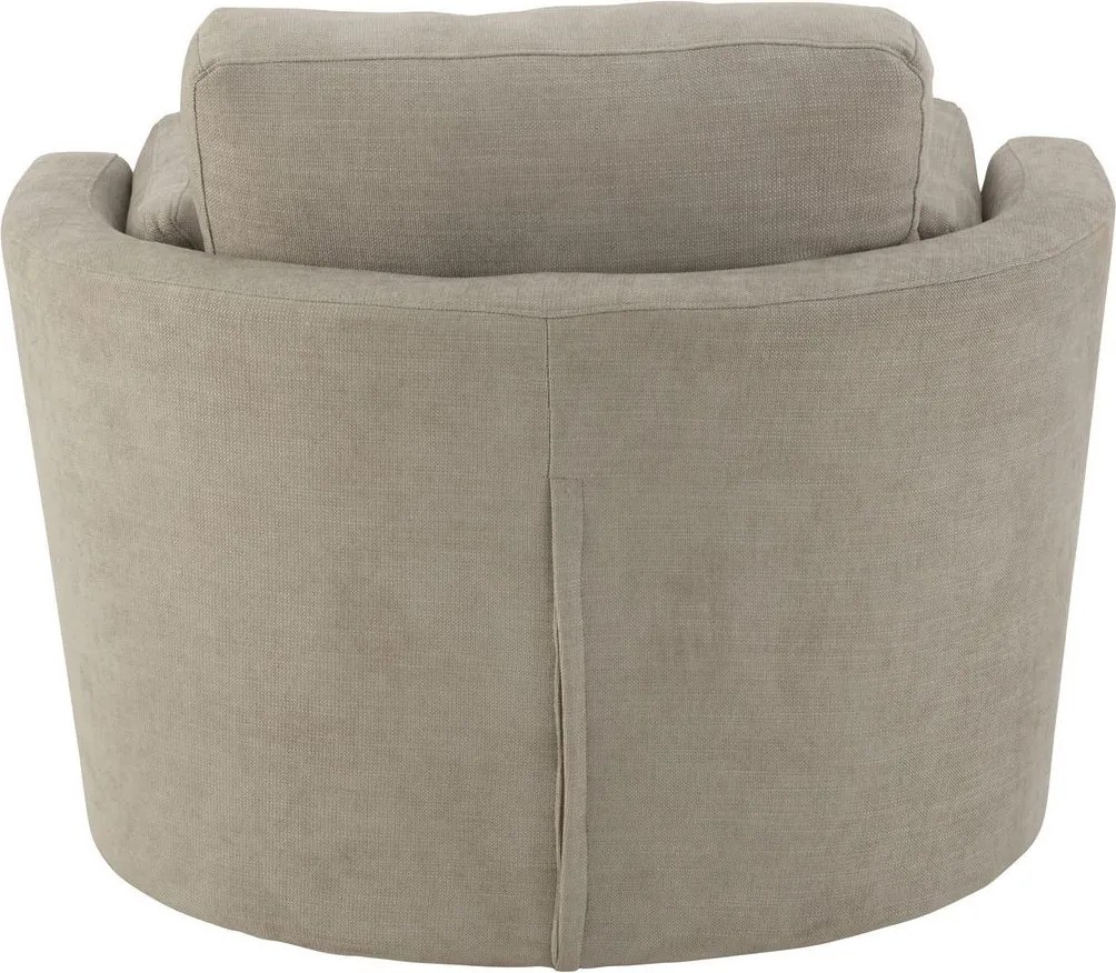 Šedé okrúhle kreslo Swivel Grey - 98*107*88cm