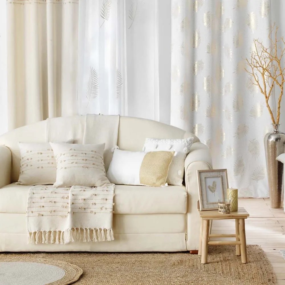 Béžový bavlnený záves 140x240 cm Golden Sunset – douceur d'intérieur