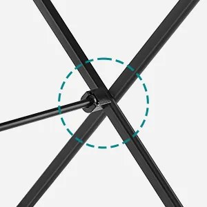 Skládací sušák na prádlo Nomis černý