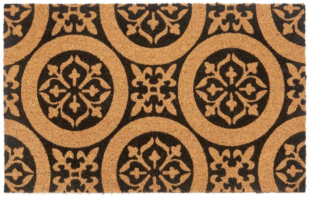 Hanse Home, Rohožka Mozaika 105568 - na von aj na doma, 45x75, hnedá, chodba / predsieň