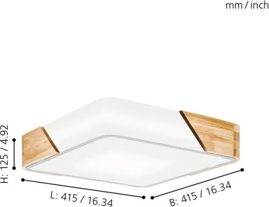 Eglo 99459 - Stropné svietidlo GRIMALDINO 2xE27/28W/230V