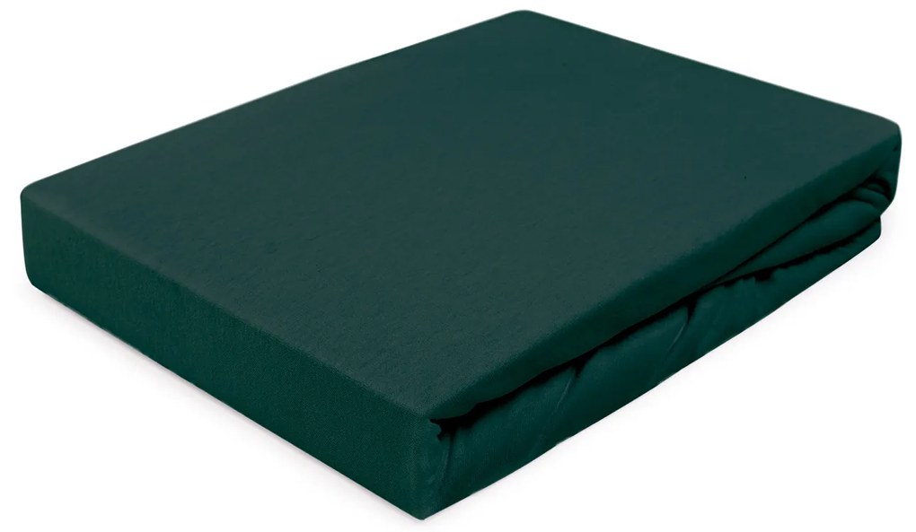 JERSEY PRESTIERADLO PREMIUM 110X200 CM TMAVOZELENÉ