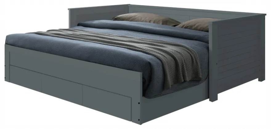 Rozkladacia posteľ Greta (sivá) (s roštom). Vlastná spoľahlivá doprava až k Vám domov. 1016024