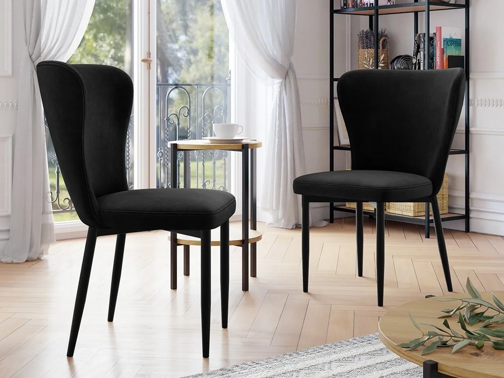 Stolička Tenrek, Dostupné poťahy: Magic Velvet 2258, Farby nožičiek: čierna