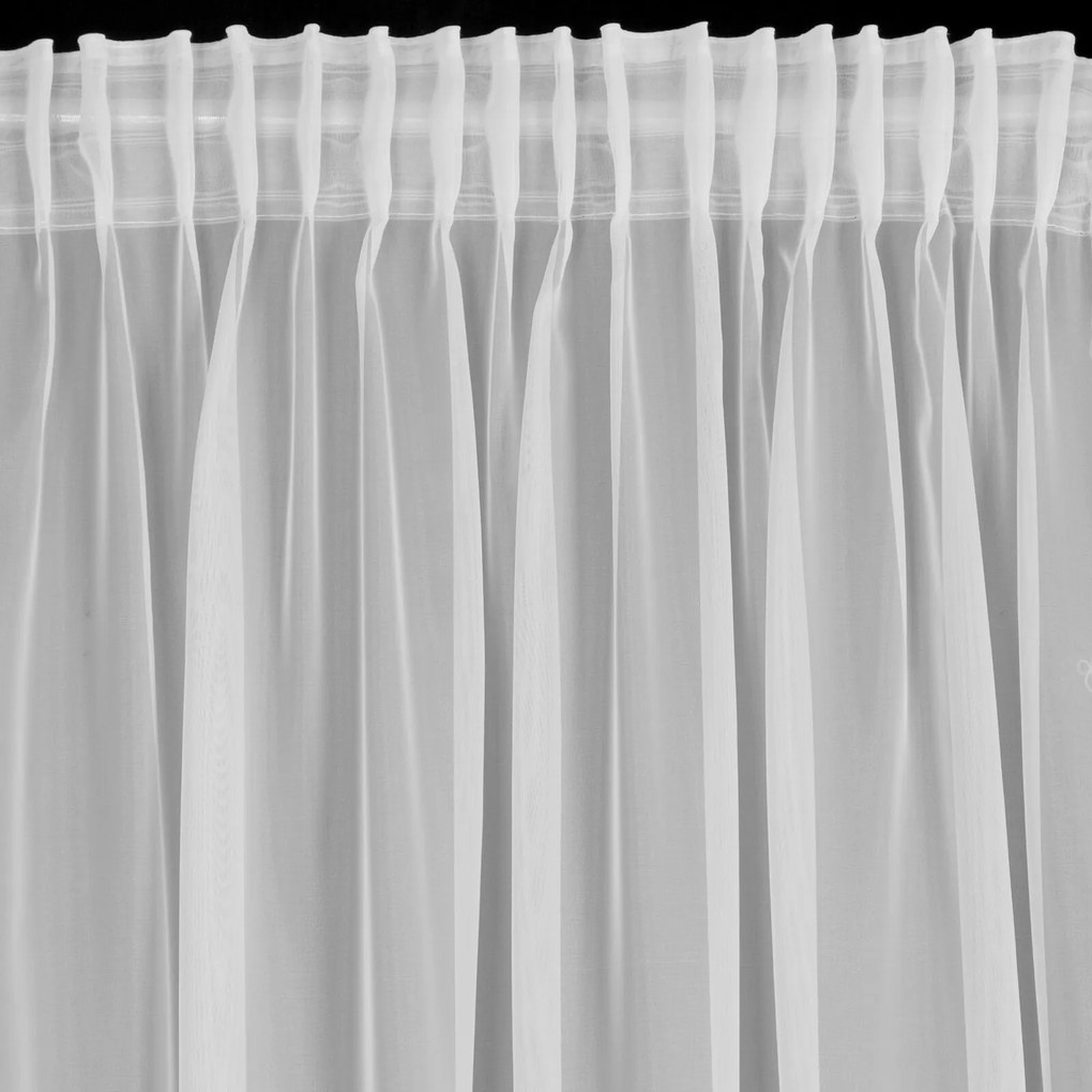 ZÁCLONA NA PÁSKE DEBORA 140X270 CM BIELA