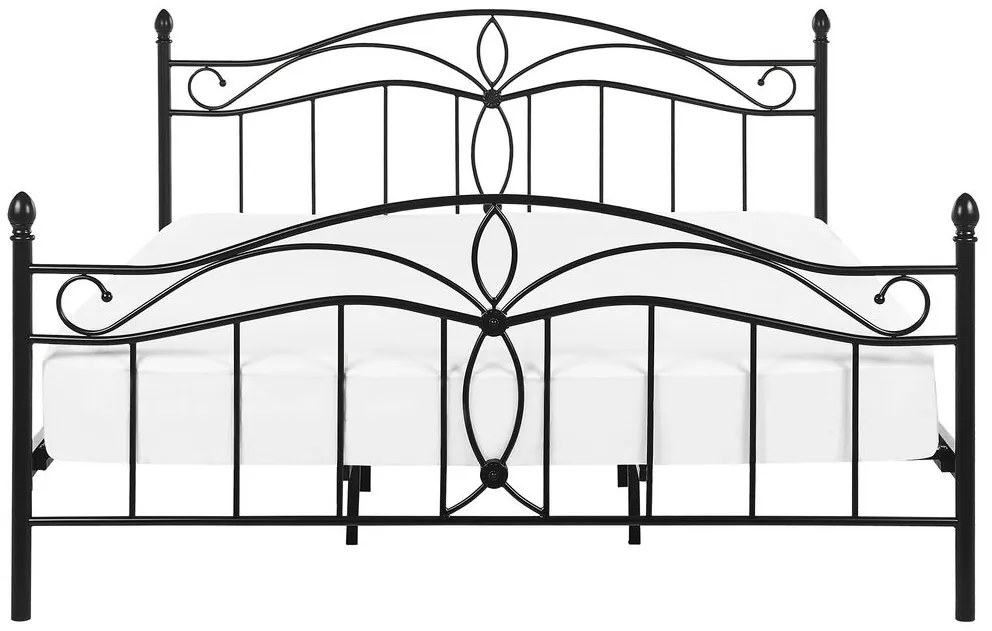 Manželská posteľ 180 cm ANTALIA (s roštom) (čierna). Vlastná spoľahlivá doprava až k Vám domov. 1007097