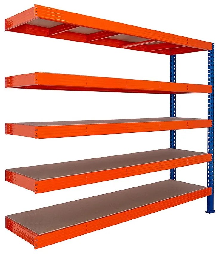 Trestles Prístavok k regálu 2000x2200x600, 5 políc Farba: červená a čierna