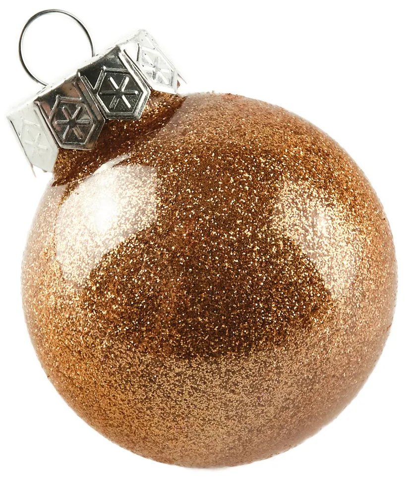 DECOLED Súprava ozdôb, d. 6 cm, bronz