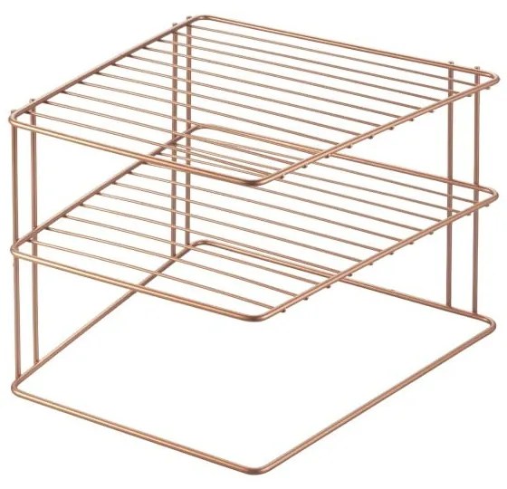Oceľová prídavná polička v medenej farbe 25x25 cm Palio – Metaltex