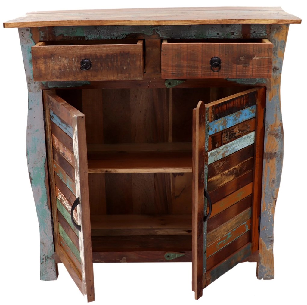 furniture-nabytek.cz - Rustikálna komoda z mangového dreva 100x100x45