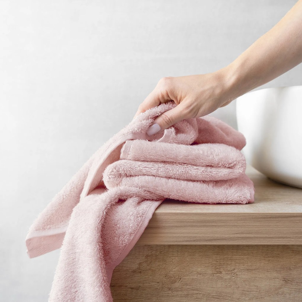 Goldea bambusový uterák/osuška - pastelovo ružový 50 x 100 cm