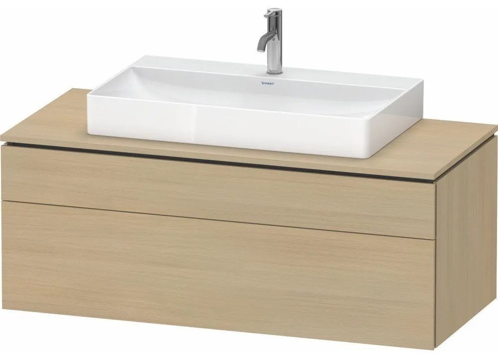 DURAVIT L-Cube závesná skrinka pod umývadlo na dosku, 2 zásuvky, 1220 x 550 x 482 mm, dub Mediterrane, LC4882071710000