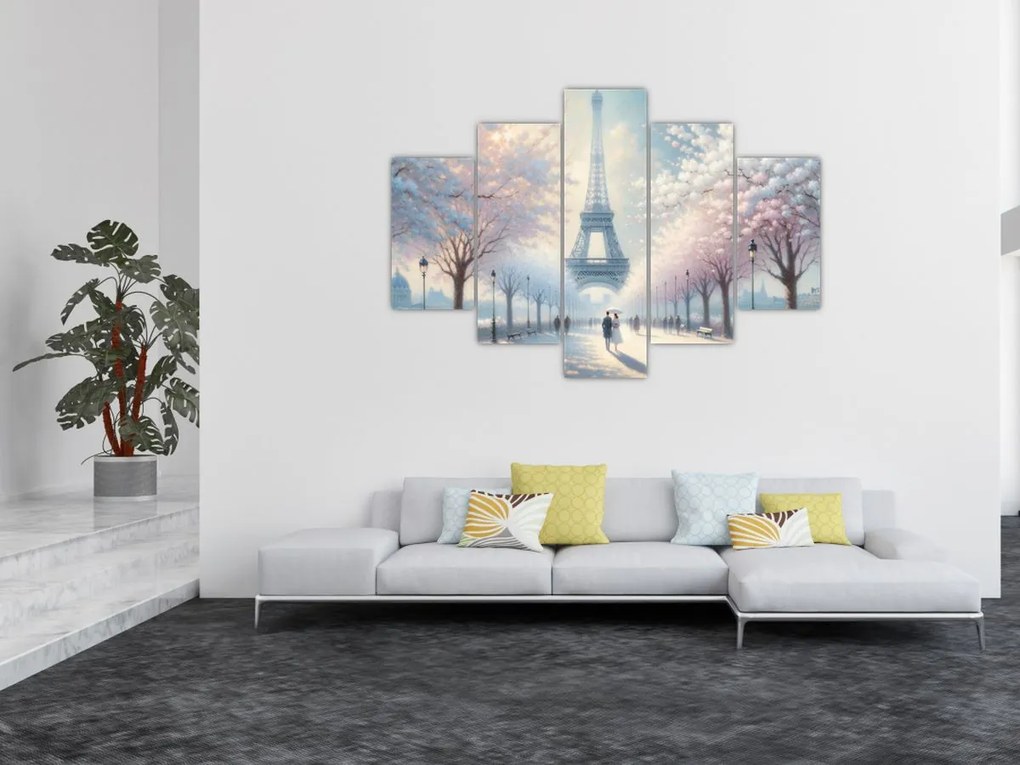 Obraz - Maľba z Paríža (150x105 cm)
