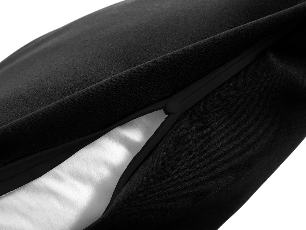 Biante Dekoračná obliečka na vankúš Rongo RG-014 Čierna 30 x 50 cm