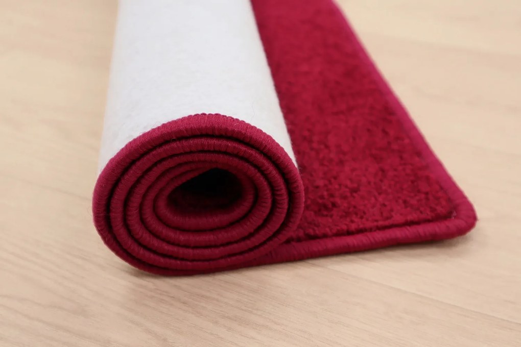 Vopi, Behúň na mieru Eton vínovo červený, šíre 120 cm, červená, chodba / predsieň